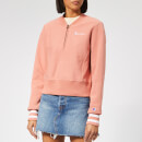 Champion Women's Half Zip Sweatshirt - Pink