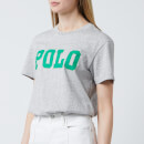 Polo Ralph Lauren Women's Big Polo Tee-Short Sleeve-Knit - Cobblestone Heather