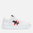 Neil Barrett Men's Modernist Basket Low Top Trainers - White/Red/Black