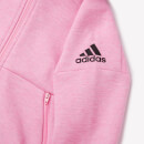 adidas Young Girls' ID STA Full Zip Hoody - Pink