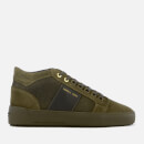 Android Homme Men's Propulsion Mid Geo Stingray Suede Trainers - Dark Sage/Olive