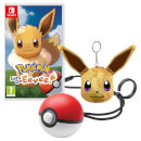 Pokemon: Let's Go, Eevee! + Poké Ball Plus + Eevee Keyring