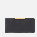 Ted Baker Women's Flow Faceted Bow Zip Around Matinee Purse - Black