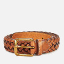 Polo Ralph Lauren Men's Westend Braid Leather Belt - Saddle