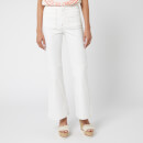 See By Chloé Women's Flared Crop Jeans - White