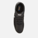 Polo Ralph Lauren Men's Hanford Leather Trainers - Black/Black