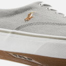 Polo Ralph Lauren Men's Thorton Washed Twill Vulcanised Trainers - Soft Grey