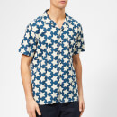 YMC Men's Malick Shirt Star Print - Blue