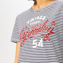 Superdry Women's 54 Goods Rope Entry T-Shirt - Optic/Rinse Navy Stripe