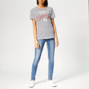 Superdry Women's 54 Goods Rope Entry T-Shirt - Optic/Rinse Navy Stripe