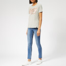 Superdry Women's Tokyo 7 Textured Foil Entry T-Shirt - Grey Heathered