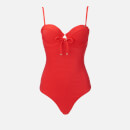 Superdry Women's Alice Textured Cupped Swimsuit - Nautical Red