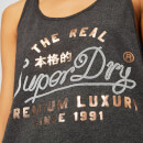 Superdry Women's Premium Luxury Rope Entry Vest - Black Marl