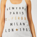 Superdry Women's City Letters Foil Vest - Ice Marl