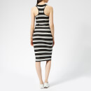 Superdry Women's Mila Stripe Midi Dress - Mono Text Stripe