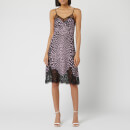 McQ Alexander McQueen Women's Lace Panel Slip Dress - Fucsia