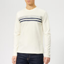 Woolrich Men's Logo Stripe T-Shirt - Chalk