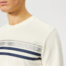 Woolrich Men's Logo Stripe T-Shirt - Chalk
