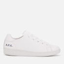 A.P.C. Men's Minimal Low Top Trainers - Blanc
