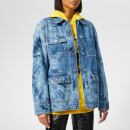 MSGM Women's Oversized Denim Jacket - Blue Navy