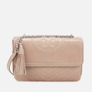Tory Burch Women's Fleming Distressed Shoulder Bag - Taupe