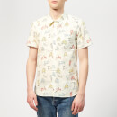Maison Kitsuné Men's All-Over Scooter Shorts Sleeves Shirt - Multi Print