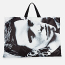 Eastpak X Raf Simons Men's Poster Tote Bag - Silver Satin