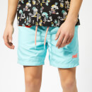 Superdry Men's Waterpolo Swim Shorts - Light Lagoon Blue