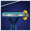 Blue II Plus Slalom Men's Disposable Razors - 8 Count