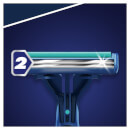 Blue II Plus Slalom Men's Disposable Razors - 8 Count