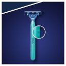 Blue II Plus Slalom Men's Disposable Razors - 8 Count