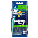 Blue II Plus Slalom Men's Disposable Razors - 8 Count
