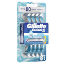 Sensor3 Cool Men's 3-Bladed Disposable Razor - 8 Count