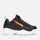 FILA Women's Disruptor 3 Zip Trainers - Black/Fuchsia Purple