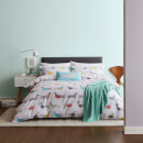 Catherine Lansfield Silly Sausage Dog Easy Care Duvet Set - Multi