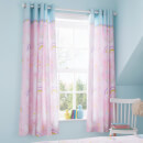 Catherine Lansfield Llama-Corn Easy Care Curtains - Pink 66 x 72"