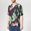 Edwin Men's Resort Short Sleeve Shirt - Ebony Birds Of Paradise