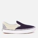 Vans ComfyCush Checkerboard Classic Slip-On Trainers - Mysterioso/True White