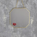 Candlelight Hanging Metal Mirror with Lips