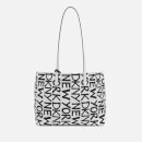 DKNY Women's Brayden Med Reversible Tote Bag - White Wht/Black