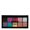 NYX Professional Makeup Glitter Goals Cream Quad Palette - Glacier