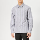 Lanvin Men's Oversized Chest Pocket Shirt - Blue