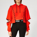 Ivy Park Women's Craft Lace Up Hoodie - Fiery Red