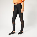 Ivy Park Women's Acitve Mesh Panel Leggings - High Rise - Black