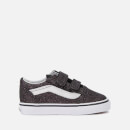 Vans Toddlers' Glitter Stars Old Skool Velcro Trainers - Black/True White