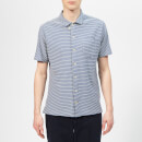 Oliver Spencer Men's Hawaiian Jersey Shirt - Arman Blue
