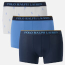 Polo Ralph Lauren Men's 3 Pack Classic Trunk Boxer Shorts - Cruise Navy/Bermuda Blue/White