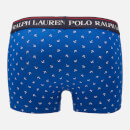 Polo Ralph Lauren Men's 3 Pack Classic Trunk Boxer Shorts - Cruise Navy/Red/Sapphire Star
