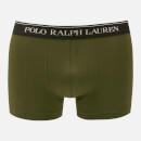 Polo Ralph Lauren Men's 3 Pack Classic Trunk Boxer Shorts - Black/Spanish Olive/Orange