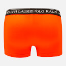 Polo Ralph Lauren Men's 3 Pack Classic Trunk Boxer Shorts - Black/Spanish Olive/Orange